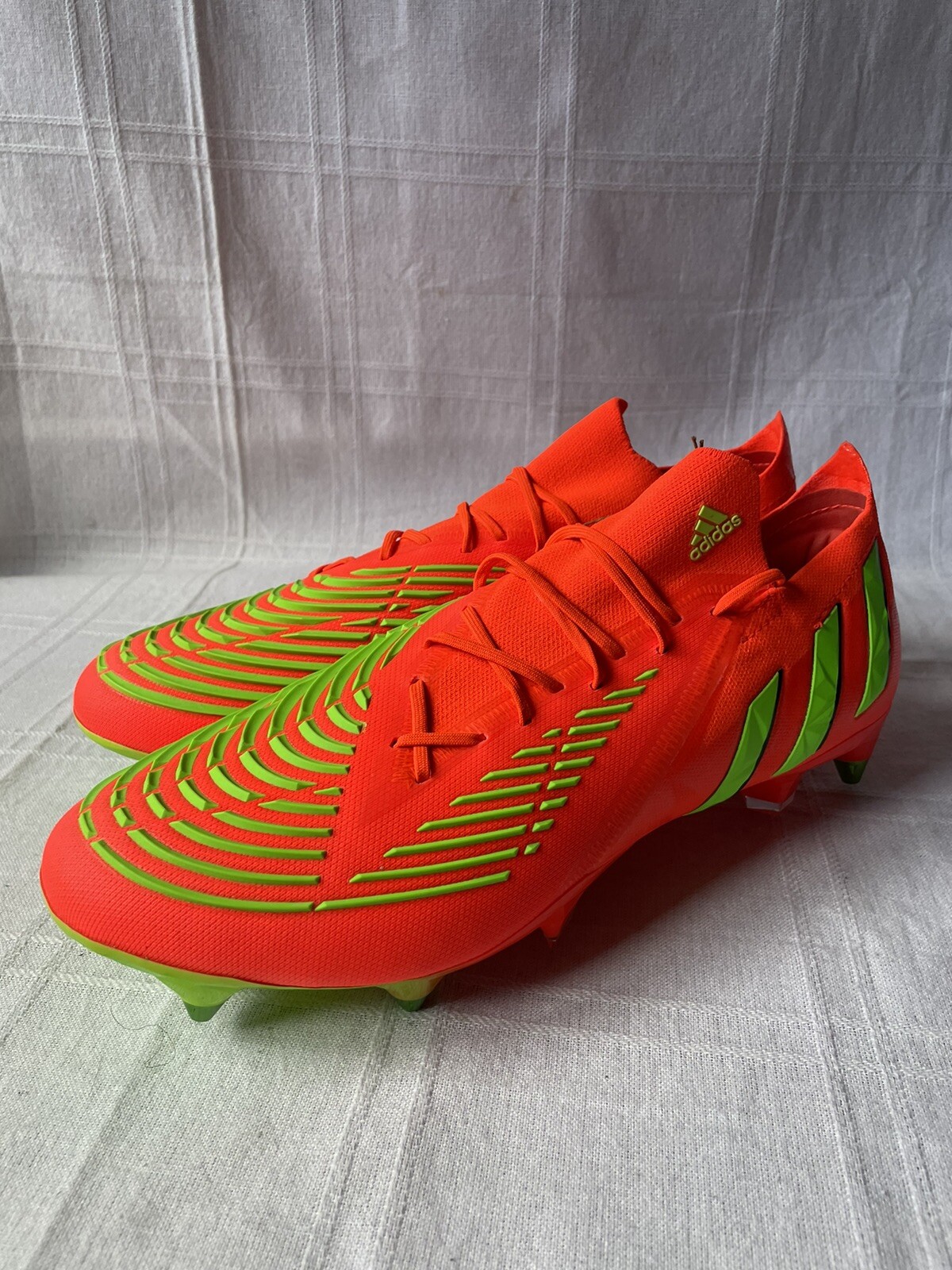 New Adidas Predator Edge.1 Low SG Orange Green Soccer Cleats Size 11 GW1010