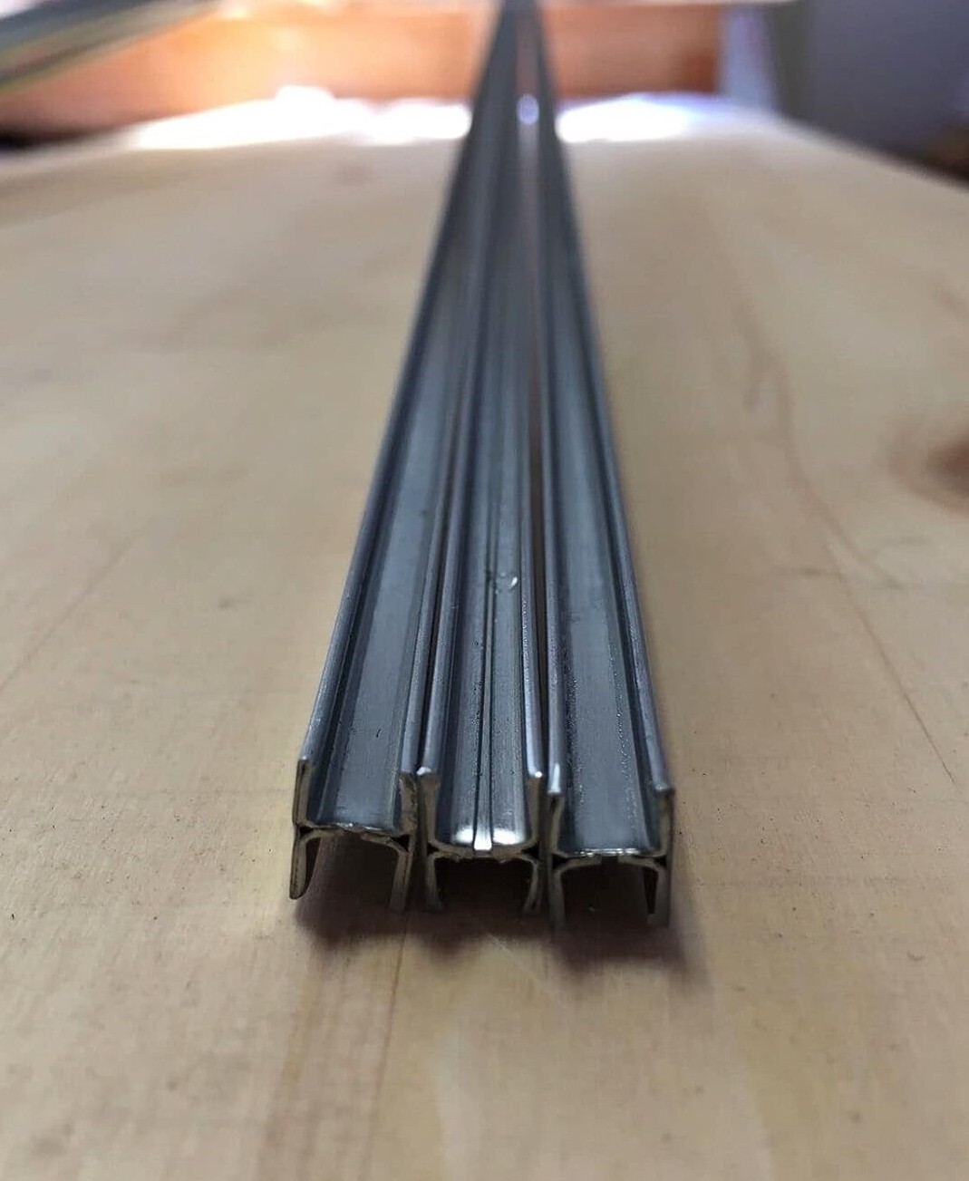 3/8in Flat H Zinc Came: 3ft x 4 Pieces by Binari Glass Studio (3ftx4)