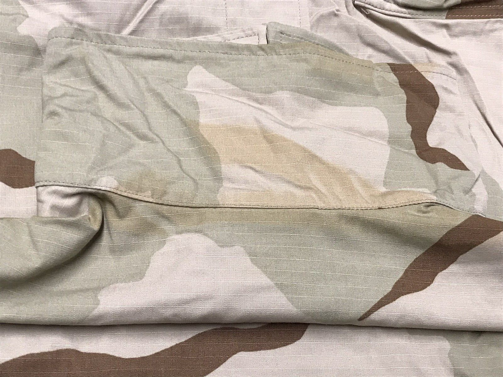3 Color Desert BDU Combat Coat USGI 50/50 NYCO Ripstop X Large Long