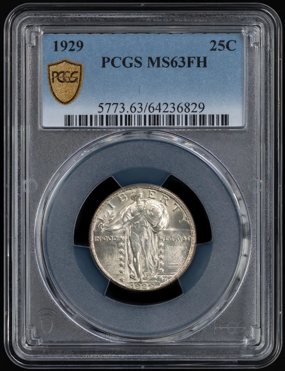 1929 Standing Liberty Quarter PCGS MS-63 FH