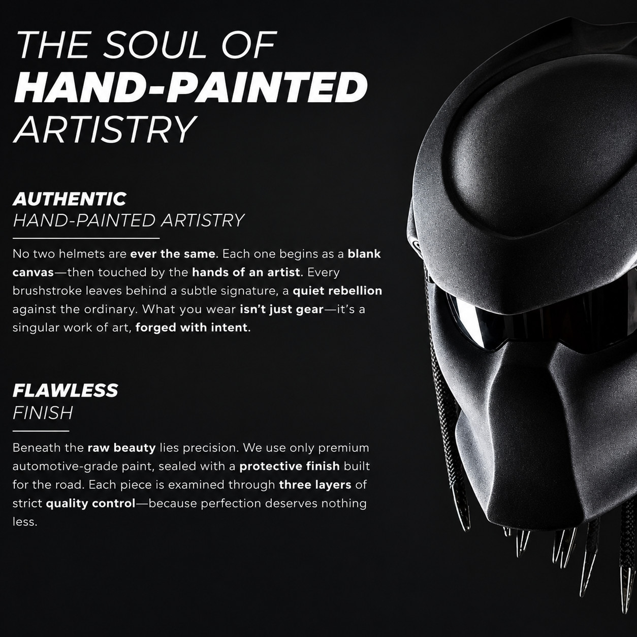 TOP INTERNATIONAL PREDATOR MOTORCYCLE HELMET LINE STYLE ((DOT & ECE CERTIFIED))