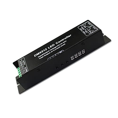 DMX512 LED Controller 3 Channel DMX Decoder with RDM Digital Display, DMX to
