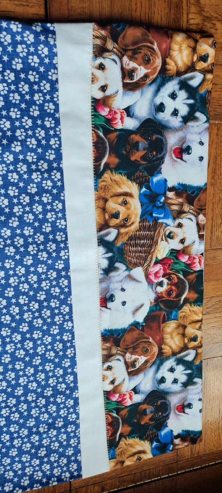 PUPPY LOVE COTTON PILLOWCASE FOR KIDS  STANDARD SIZE