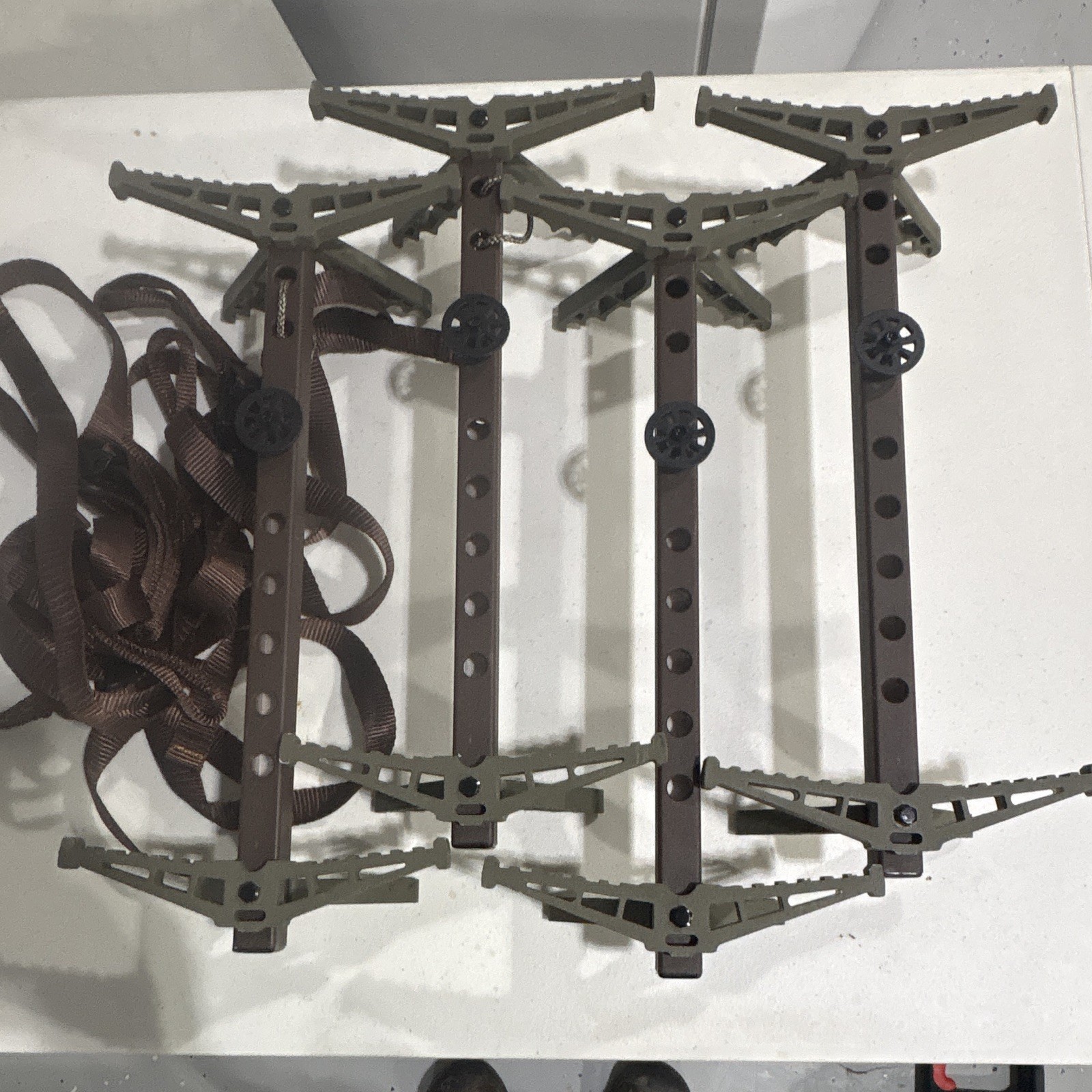 Set of 4 Trophyline Tree Stand Climbing Sticks w/ Straps,