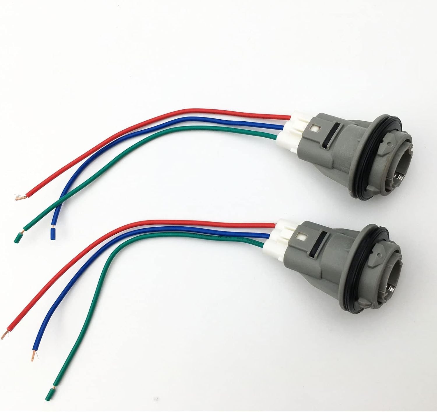 2 Front Turn Signal Light Socket Connector Harness W/ 3-Wire Kit For Honda Civic