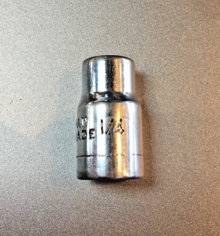 ALLTRADE 1/4" SOCKET, 6 POINT, 1/4" DRIVE, TAIWAN