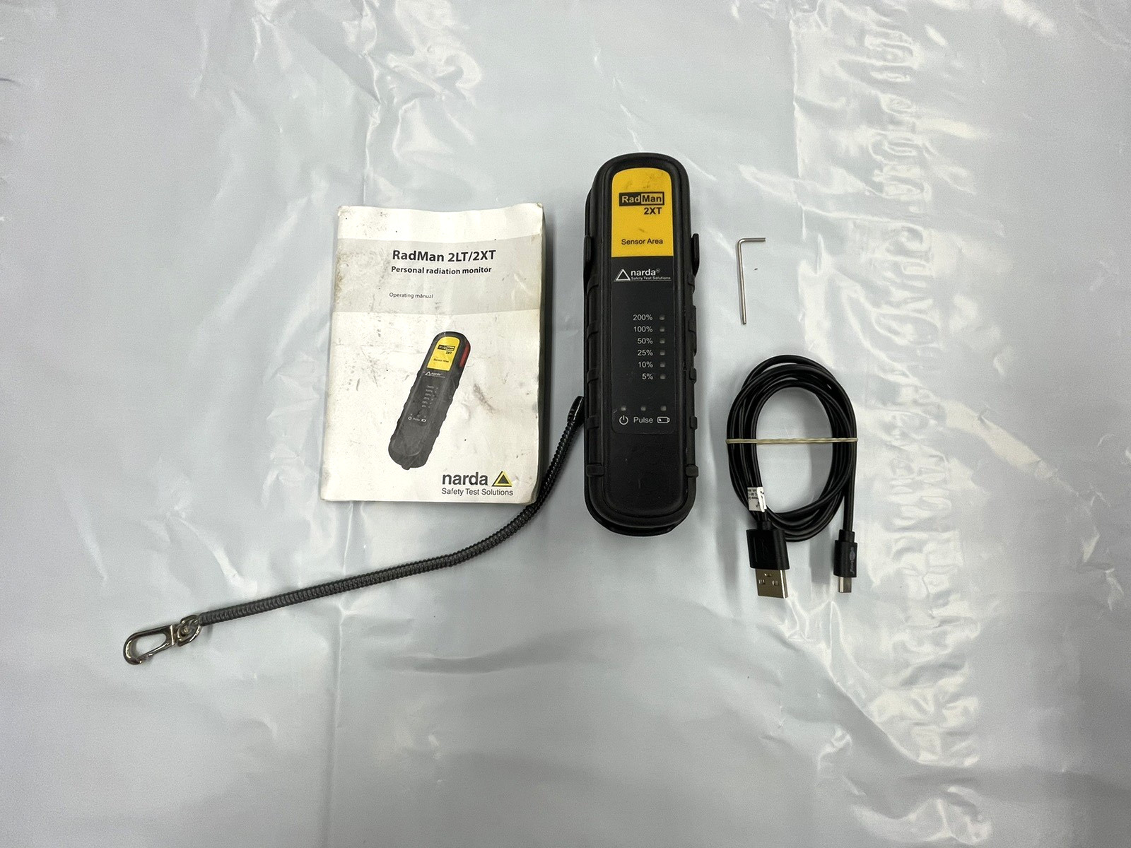 Narda RadMan 2XT Radiation Monitor Used With Travel Case Free Shipping!