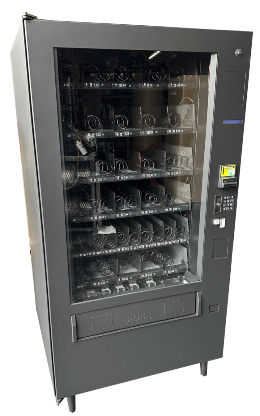 CRANE National 167 VE Revision Door Snack Vending Machine MDB 5-Wide