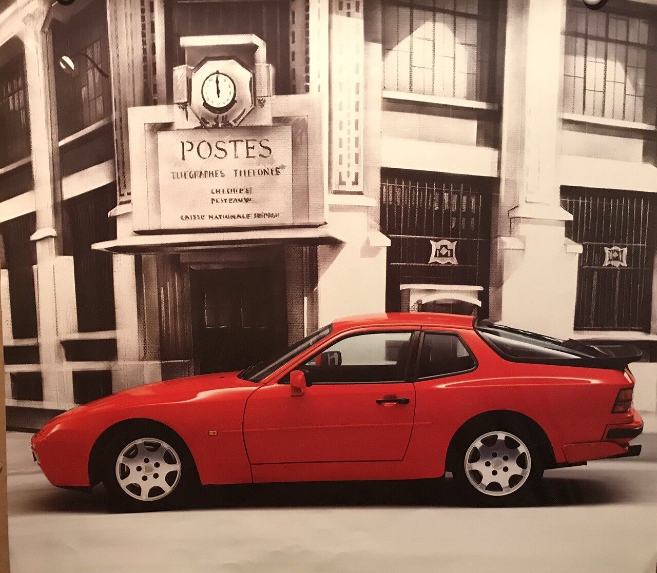 Porsche 924 Porsche Original Car Poster! Own It!! Stunning!