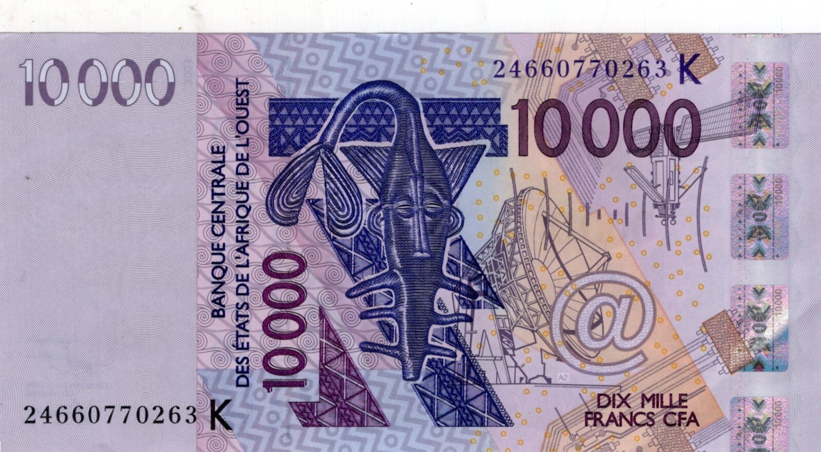 WEST AFRICAN STATES 10000 FRANCS SENEGAL 2024  P 718. UNC CONDITION. 5RW 20JUN