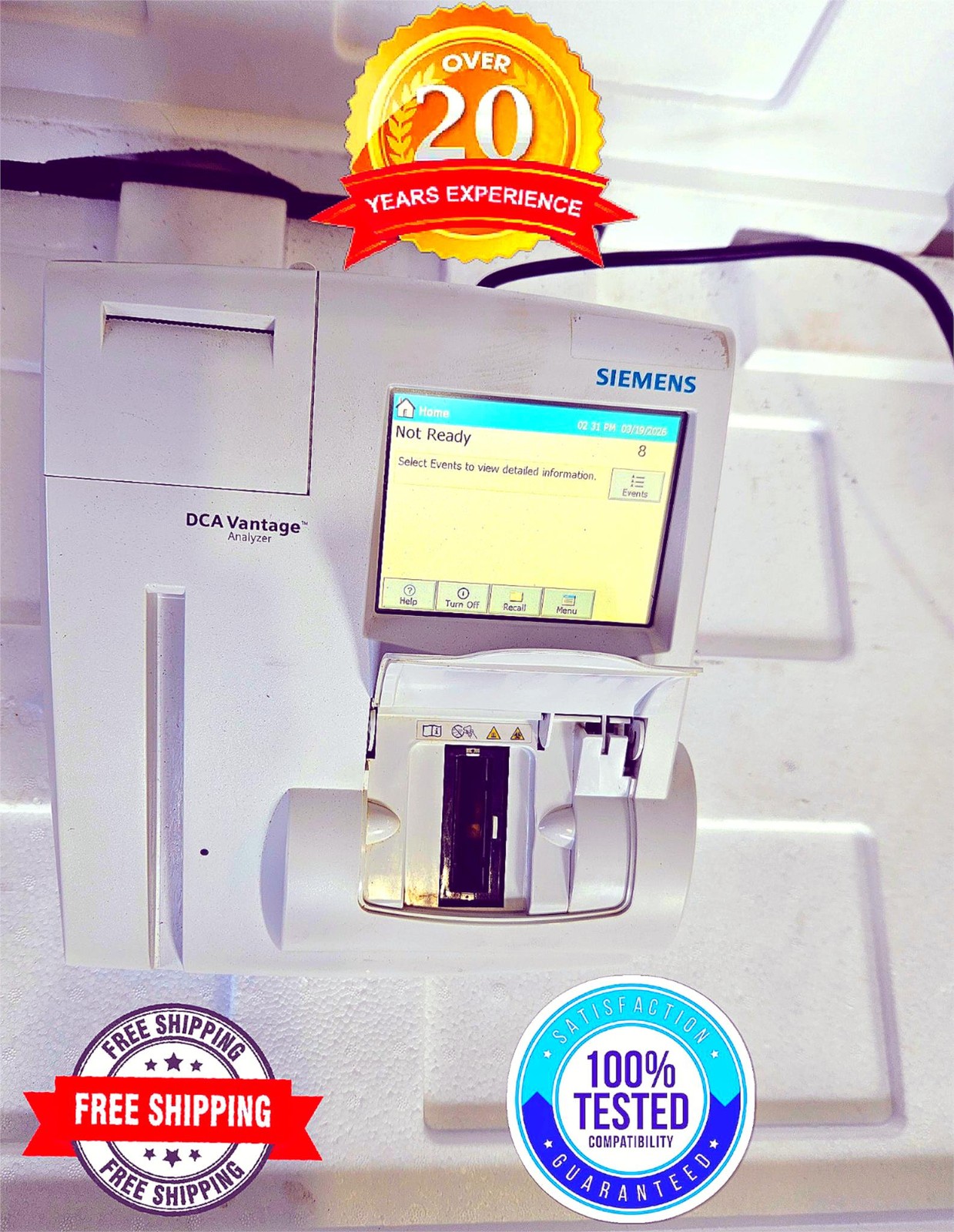 90DAYWARRANTY LOT OF 2 UNITS of SIEMENS DCA VANTAGE ANALYZER FREESHIP WATCHVIDEO