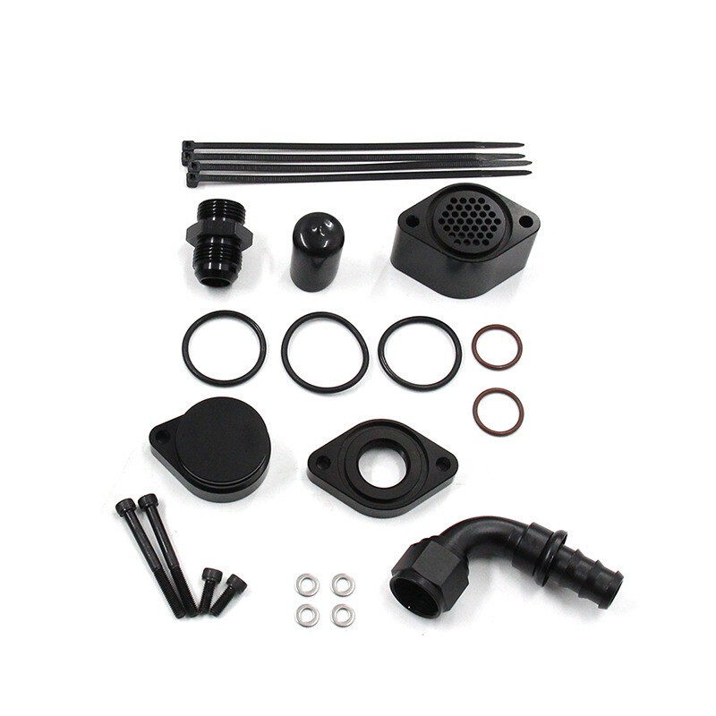 For Ford F250 F350 6.7L Powerstroke 2011-20 Engine Kit CCV PCV Replacement Black