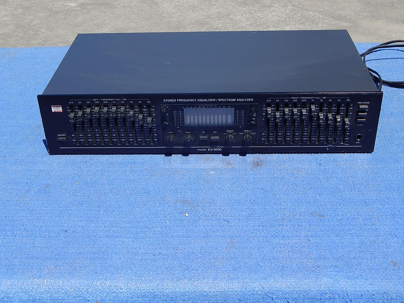 BSR EQ-3000 Stereo Frequency Equalizer / Spectrum Analyzer