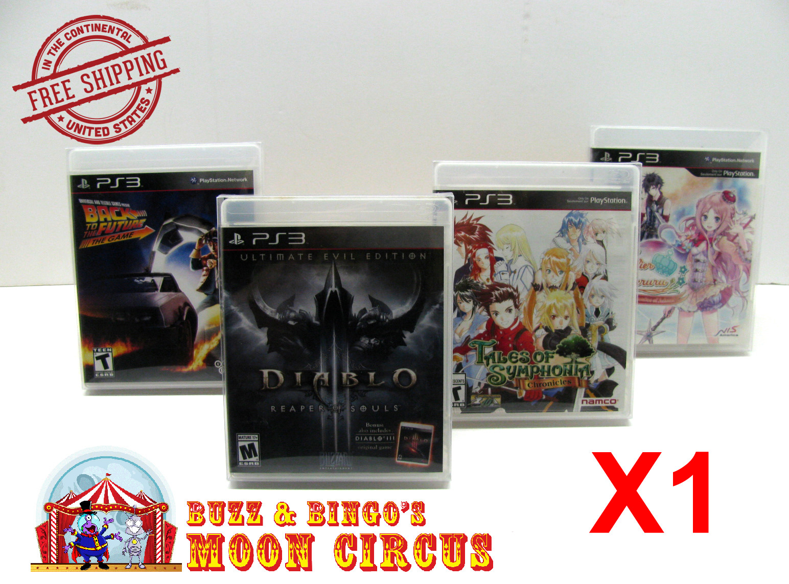 1x SONY PS3 CIB GAME - CLEAR PLASTIC PROTECTIVE BOX PROTECTOR SLEEVE CASE