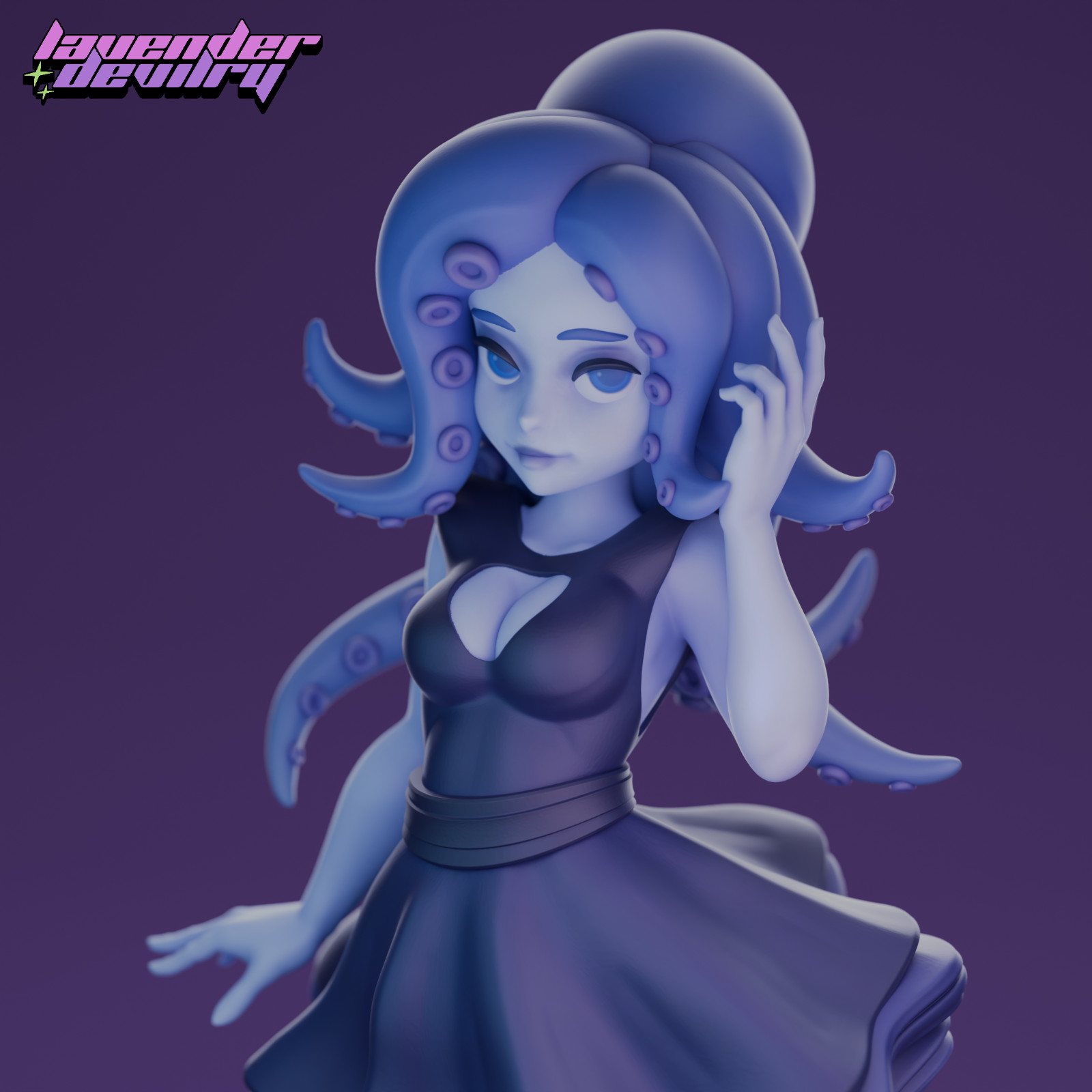 figure 32/75mm Octogirl Cepha Sepiida by LavenderDevilry