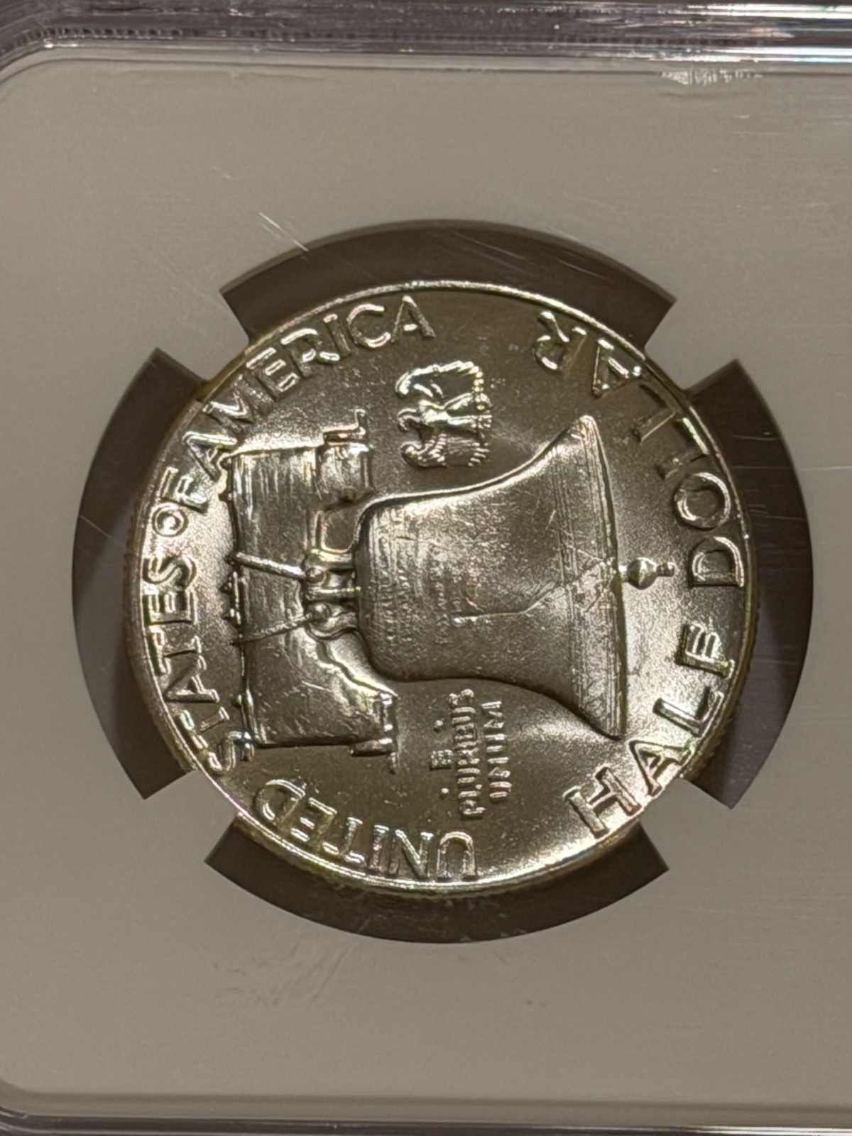 1954 P Franklin Silver Half Dollar NGC MS64