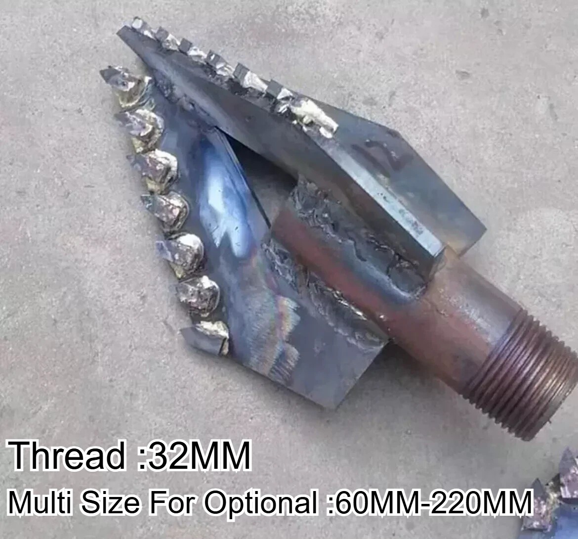 3 Wing Water Well Drilling Rig Drill Well Drilling Drill Super Hard Alloy Bit