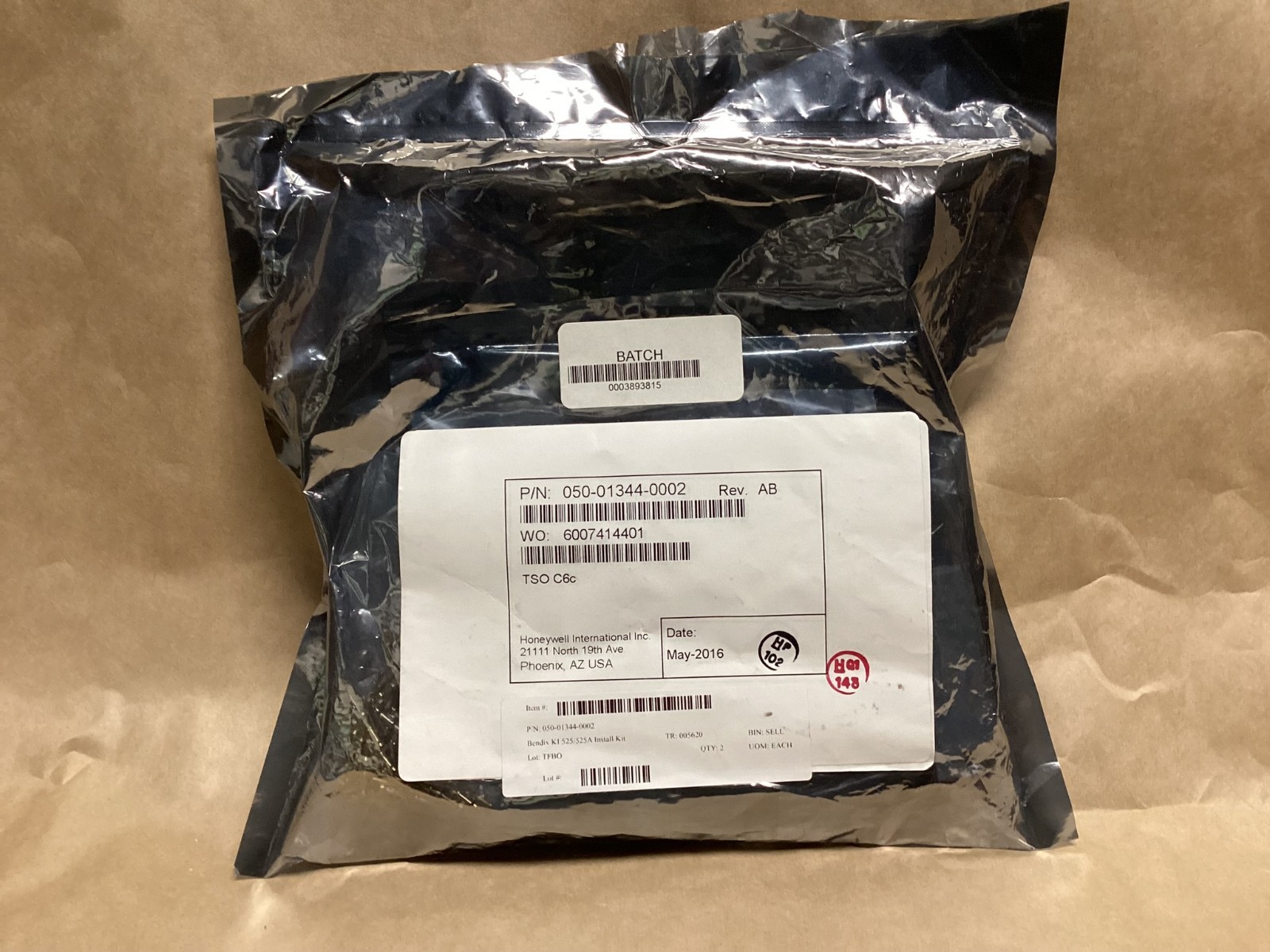 050-01344-0002 - Bendix KI 525/525A Install Kit