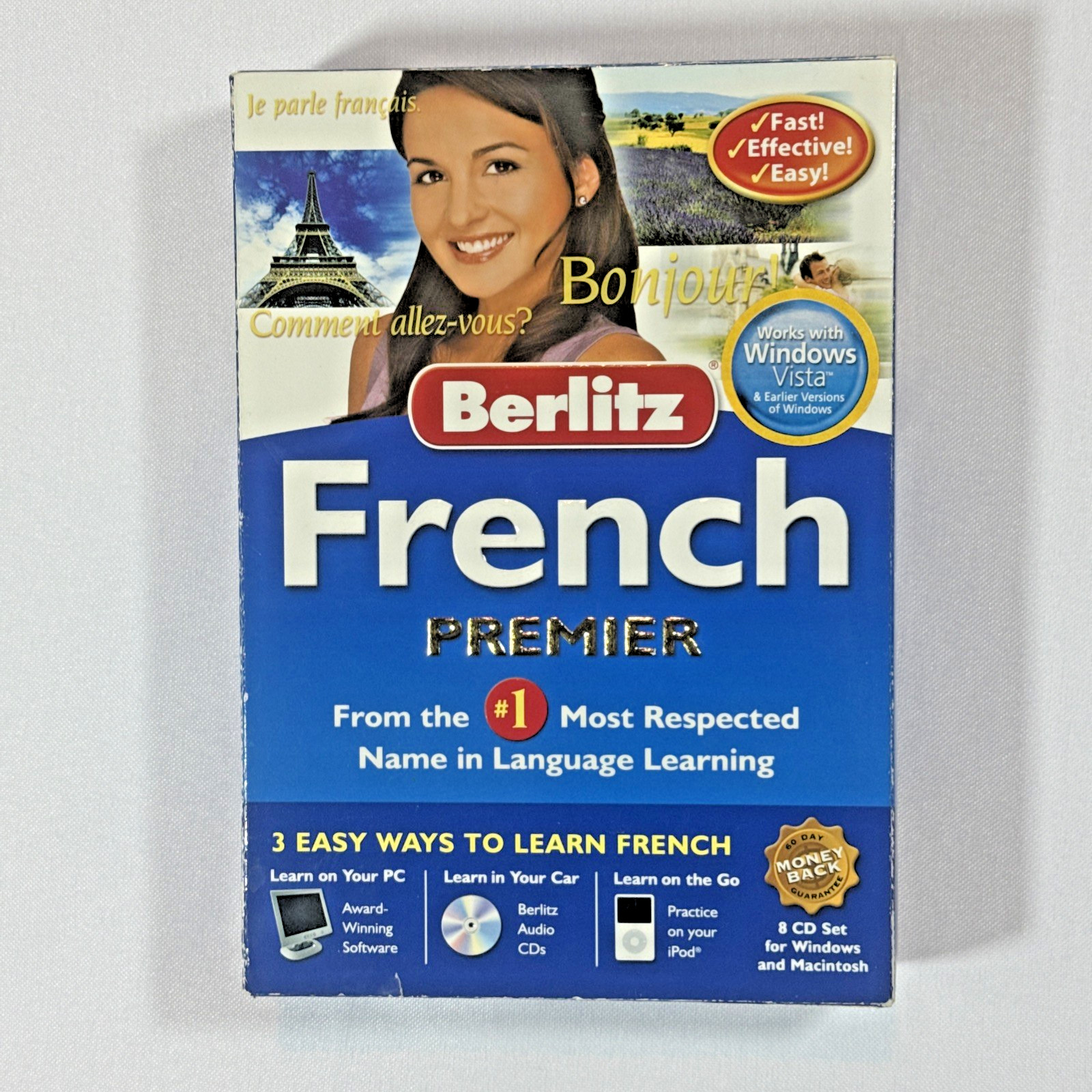 Berlitz French Premier  3 Easy Ways to Learn French Software, Audio CDs