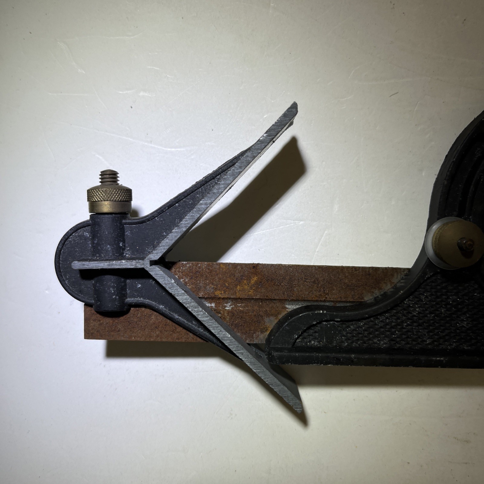 Vintage Adjustable Bevel Protractor Angle Finder Sliding Bevel W/Protractor Head