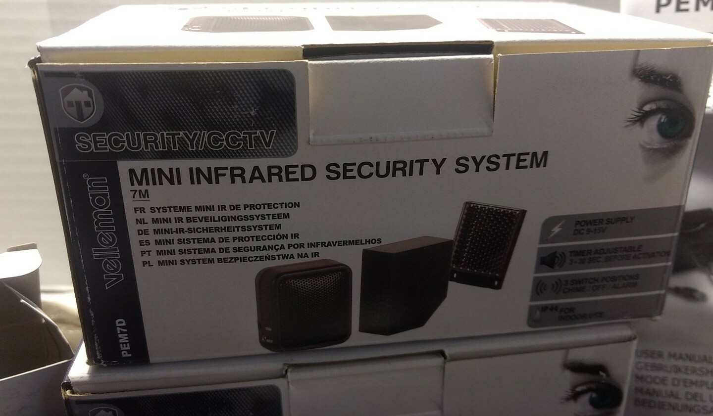 Velleman Security/CCTV mini infrared security system, 7M