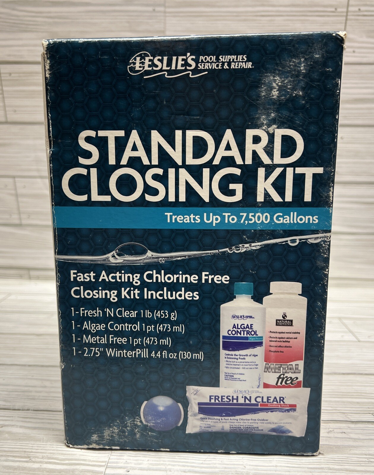 NEW ~ Leslie’s Pool Supplies ~ Standard Closing Kit ~ Treats Up To 7,500 Gallons