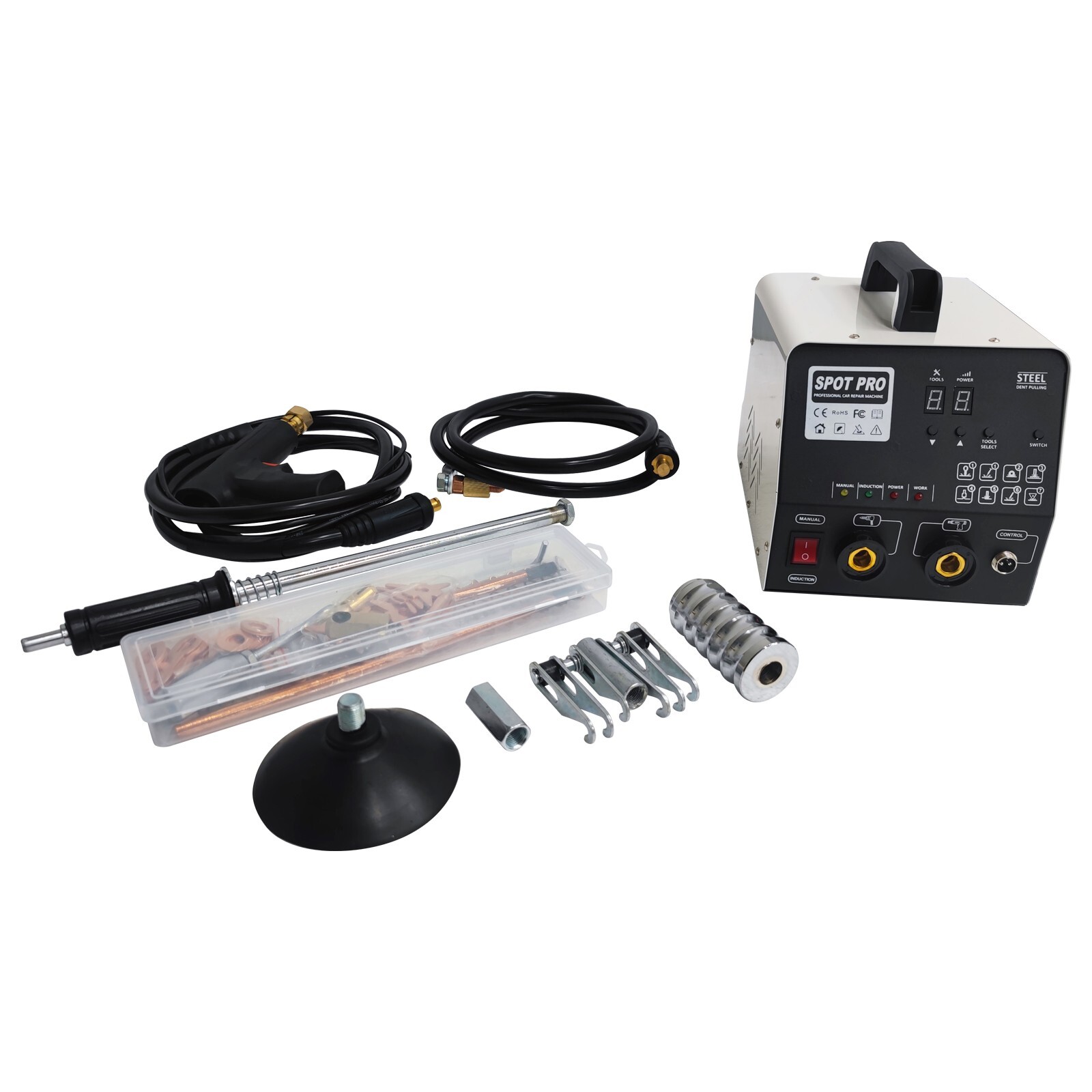 110V Spot Welder Dent Puller Kit Car Body Repair Machine 4HP Powered Dent Puller