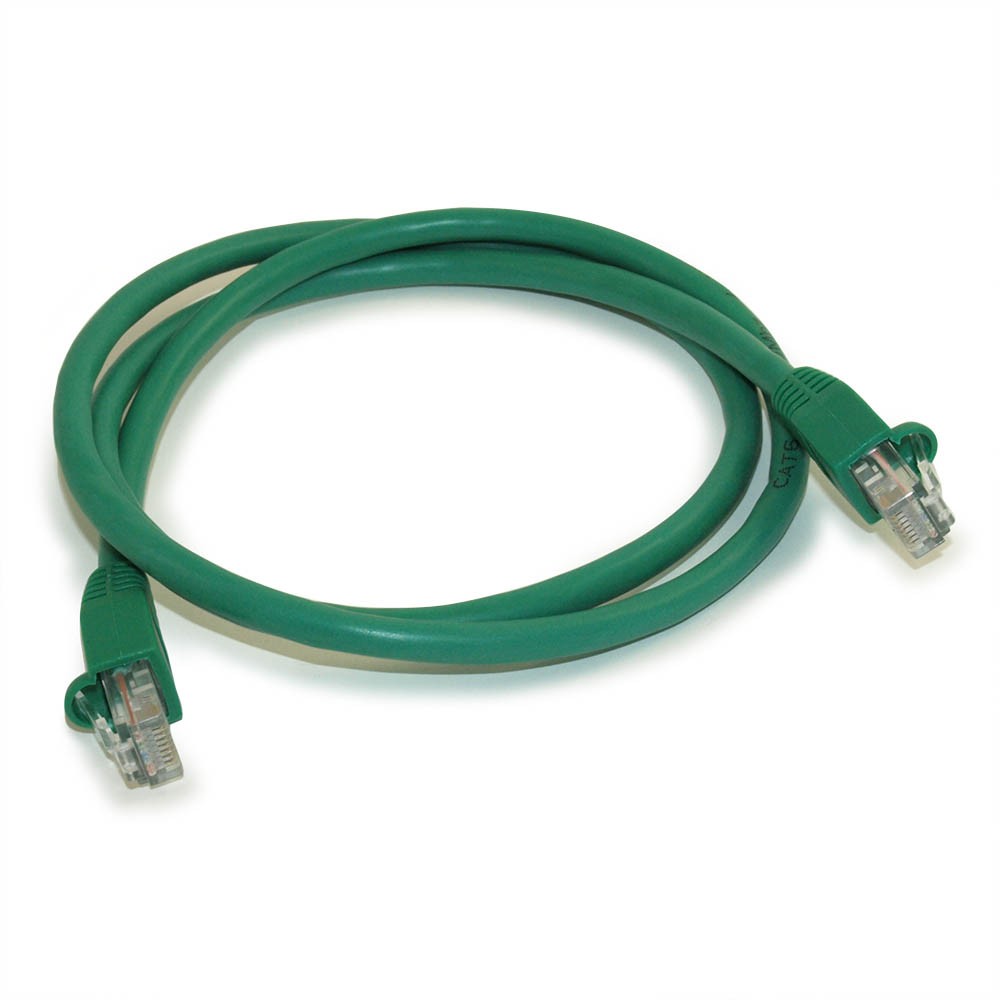 3ft Cat6 Ethernet RJ45 Patch Cable Stranded Snagless Booted GREEN