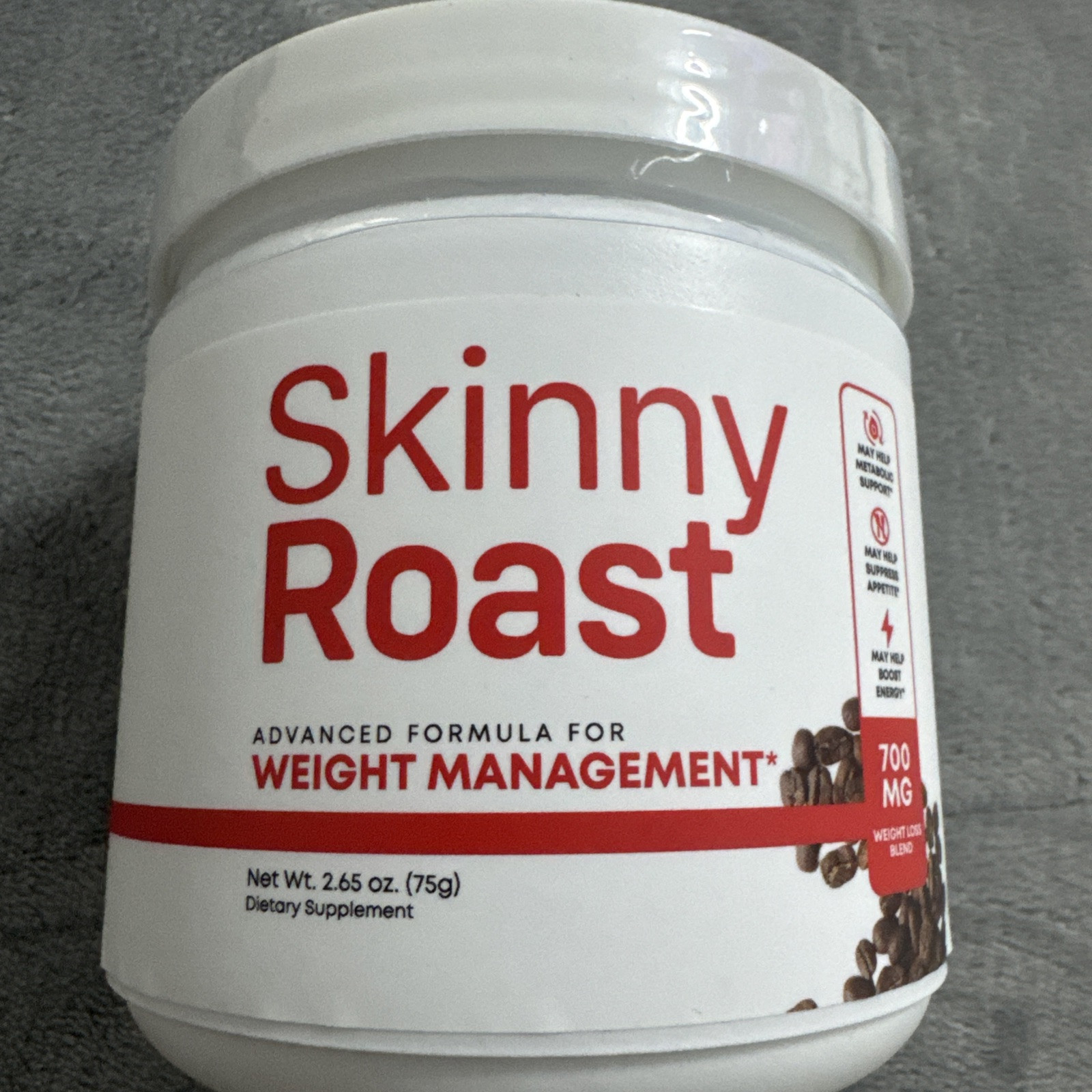Skinny Roast Weight Management Powder Advanced Fórmula 700 MG Weight Loss Blend