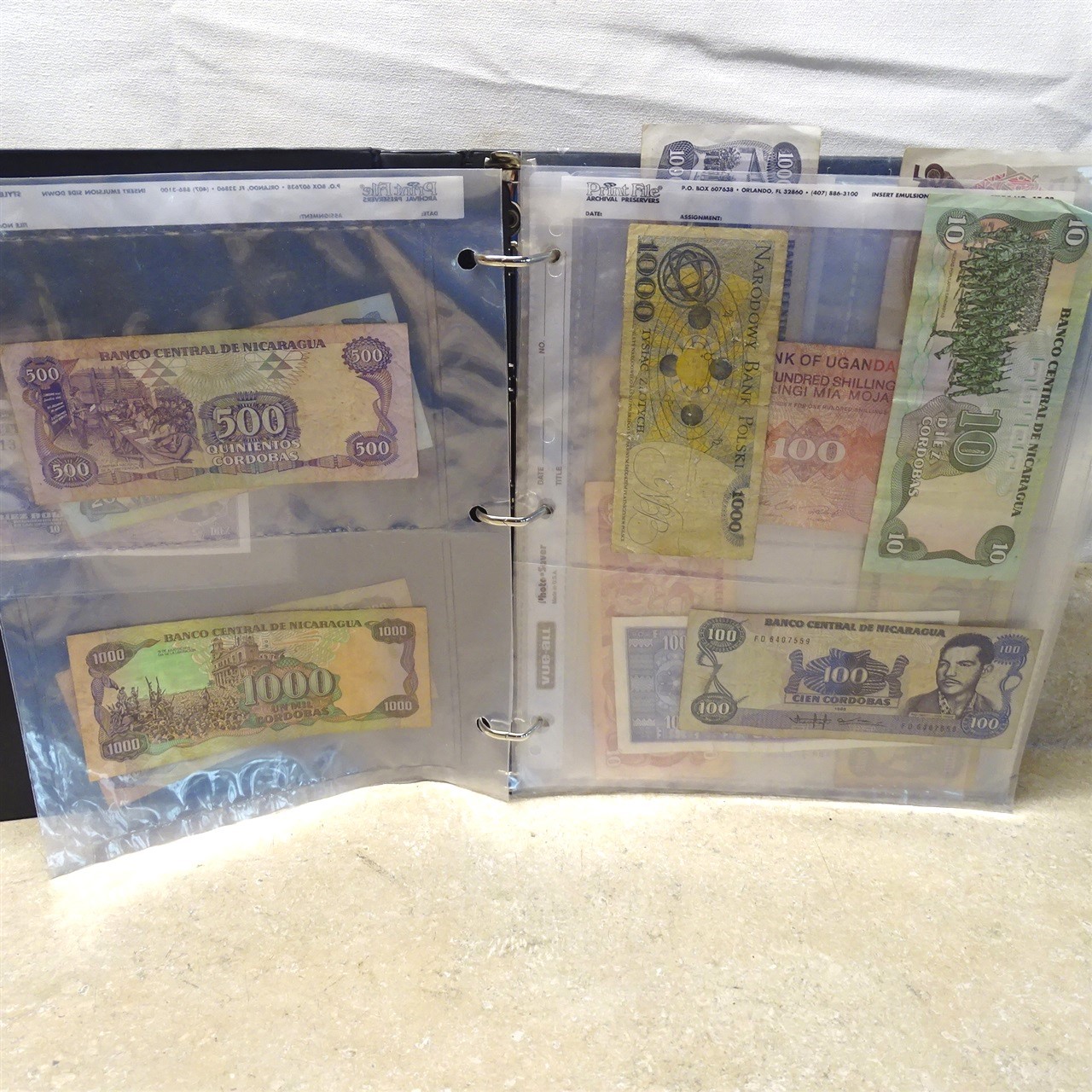 Vintage Assorted Paper Bank Notes Lot, (41) Foreign Notes-Money, See Pics