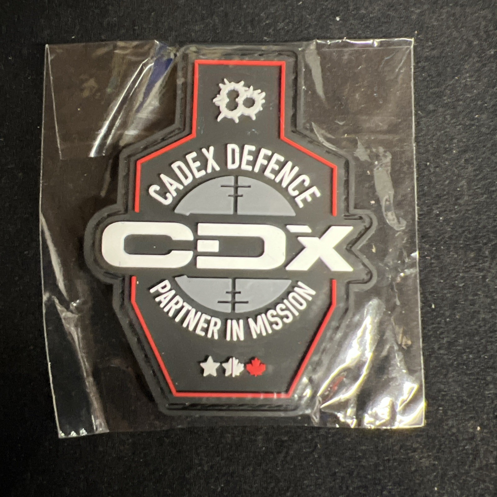 Shot Show 2025 Cadex Defence PVC Morale Patch New 3” X 2 1/2”  CDX Las Vegas