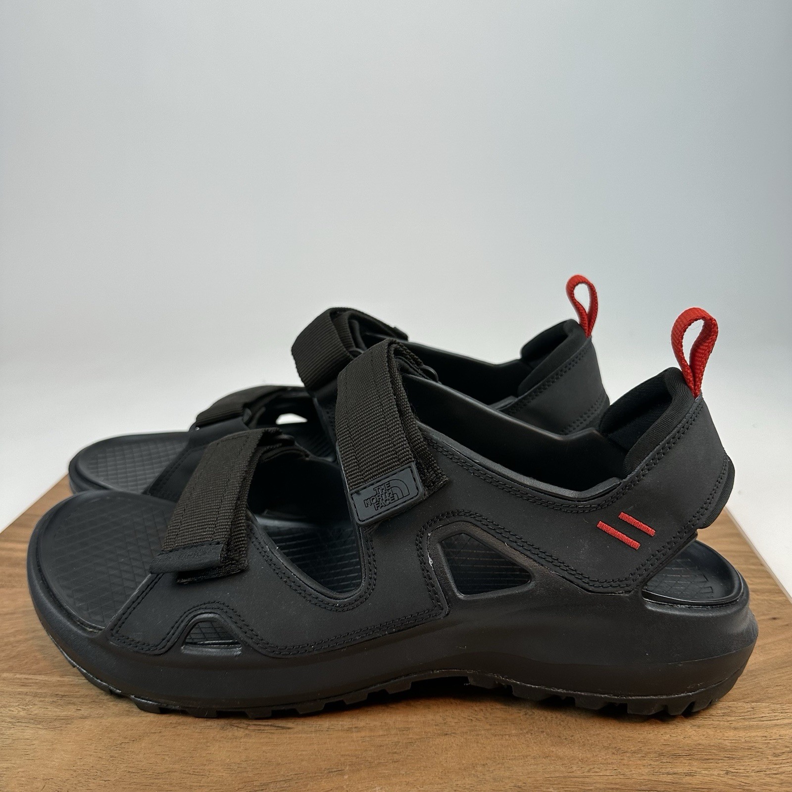 New Mens The North Face Black/Asphalt Hedgehog Sandals Shoes Size 14 M