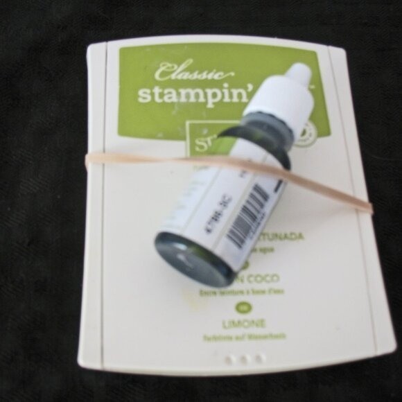 Stampin'Up! LUCKY LIMEADE CLASSIC INK PAD & RE-FILL-Used/Retired. Good.