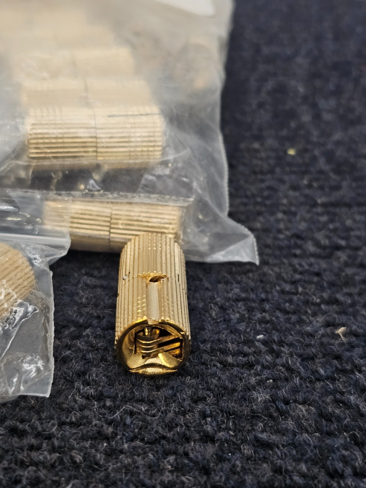 (QTY 24) BH144 Barrel Hinge Satin Brass, 3/4" Thick