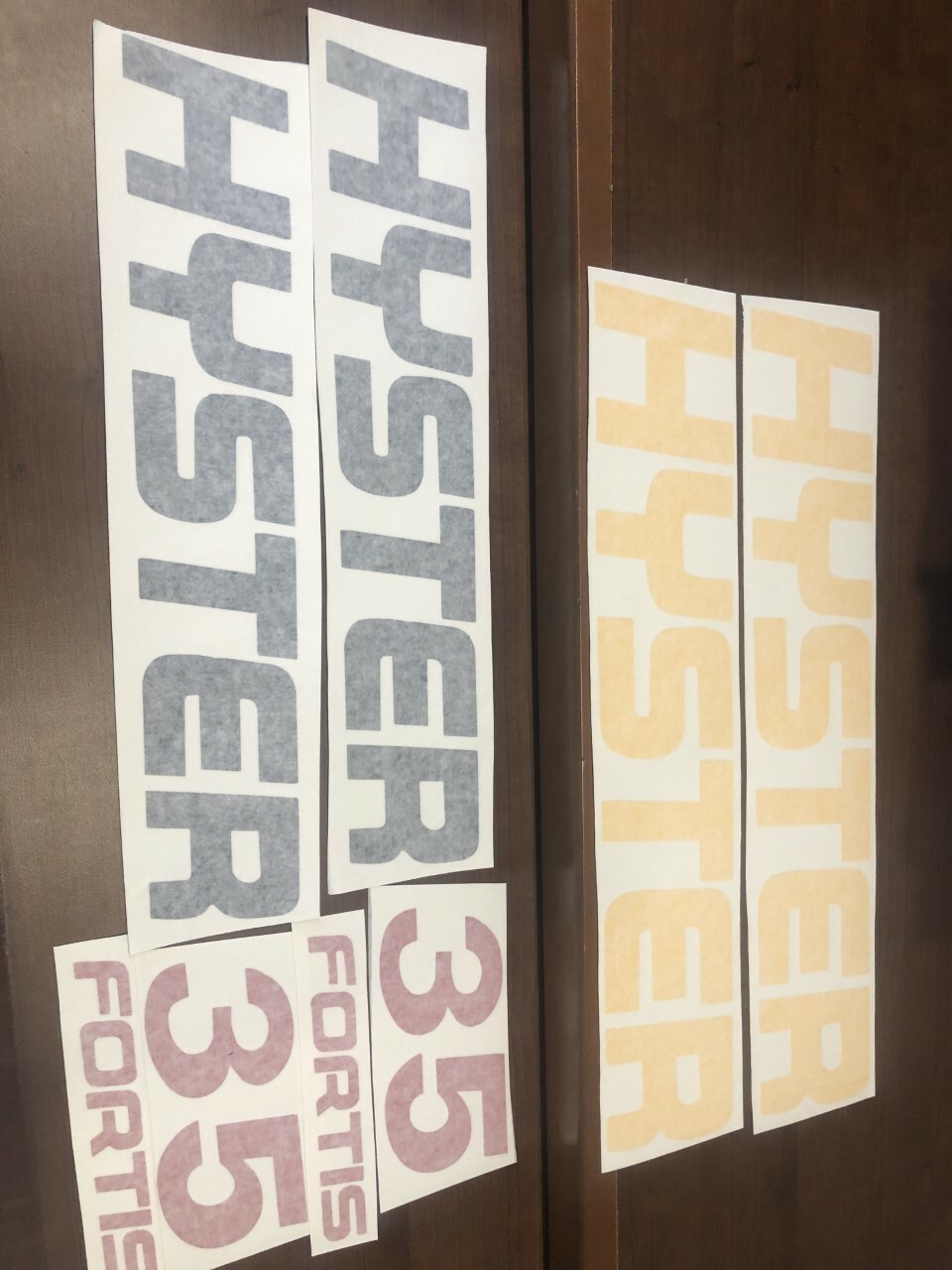 Hyster Forklift decal set  Fortis 35  Hyster Forklift  without safety kit