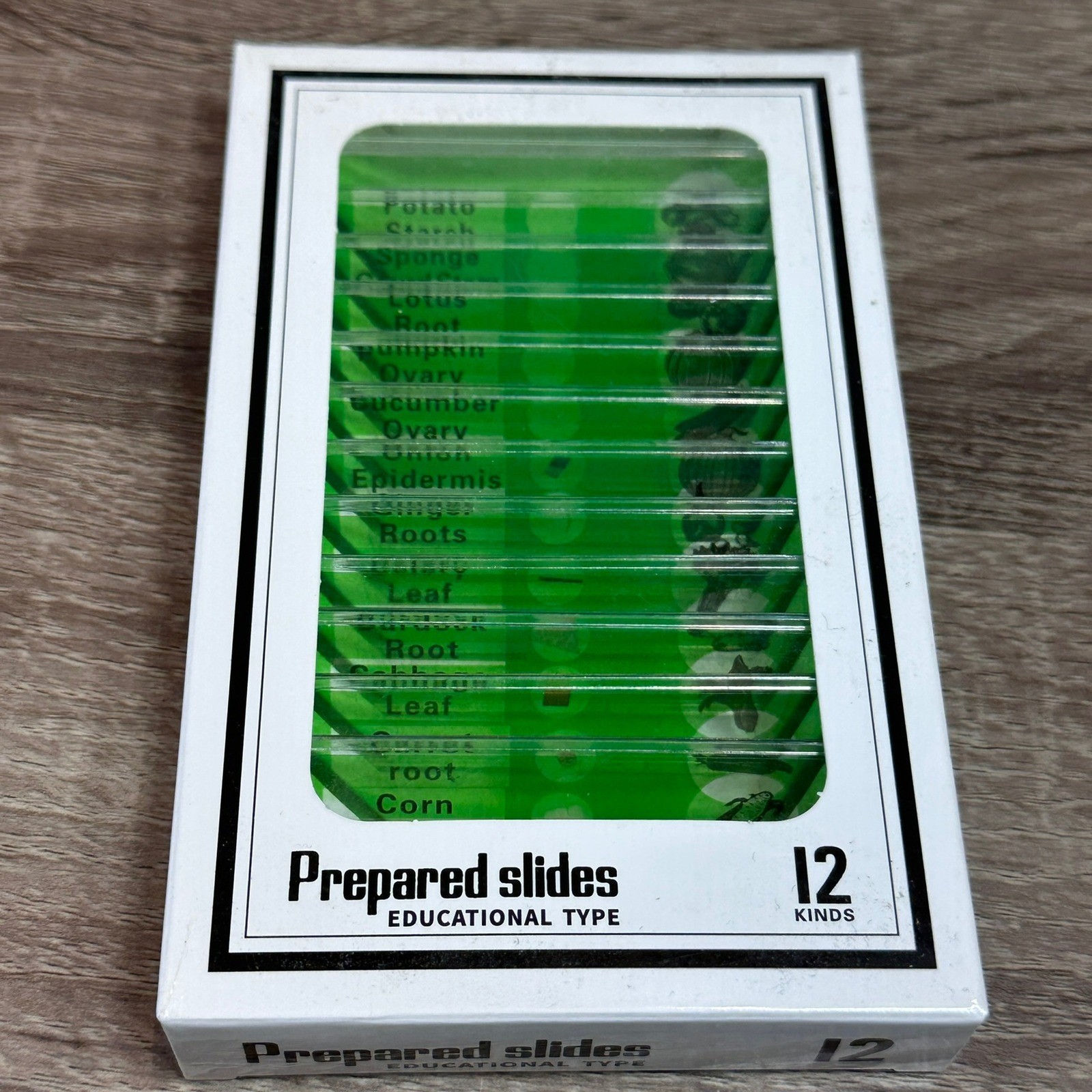 Microscope Prepared Slides Set 48pcs Educational Insect Plant Animal Specimens