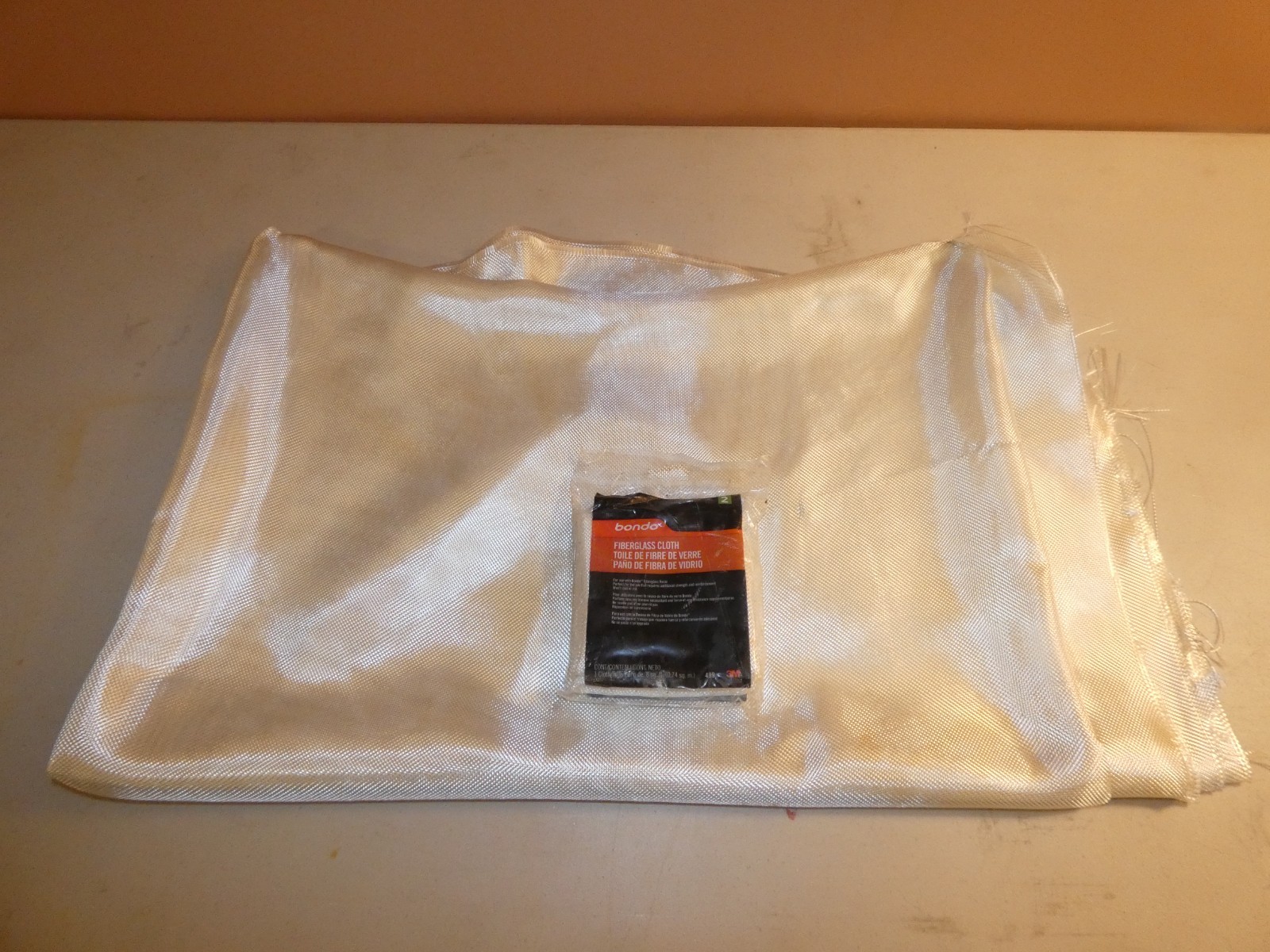 3M Bondo Fiberglass Cloth Mat Approx 48 Sq Ft 2 Pcs