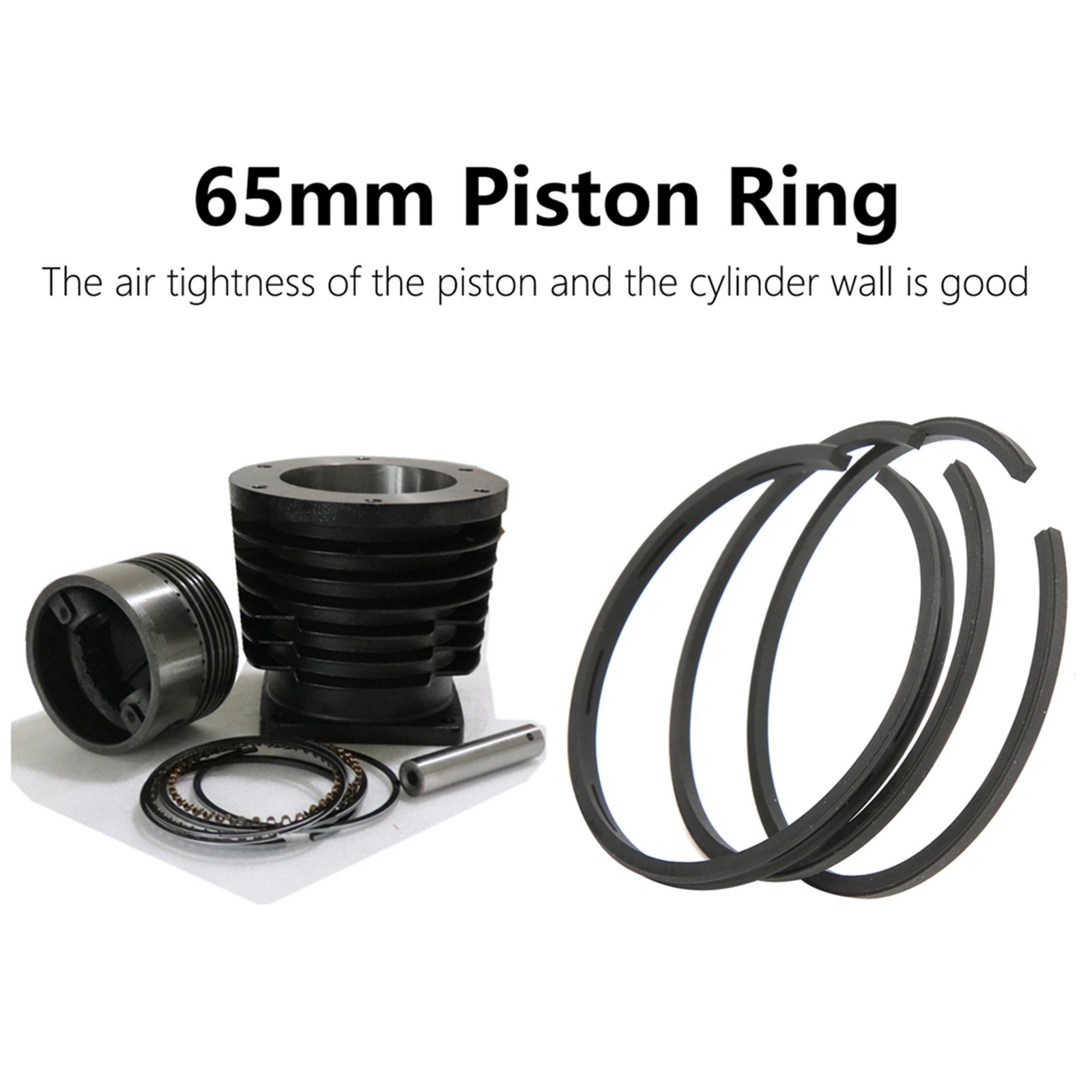 3 Pcs 65mm Piston High-Quality Replacement For Air Compressor Premium