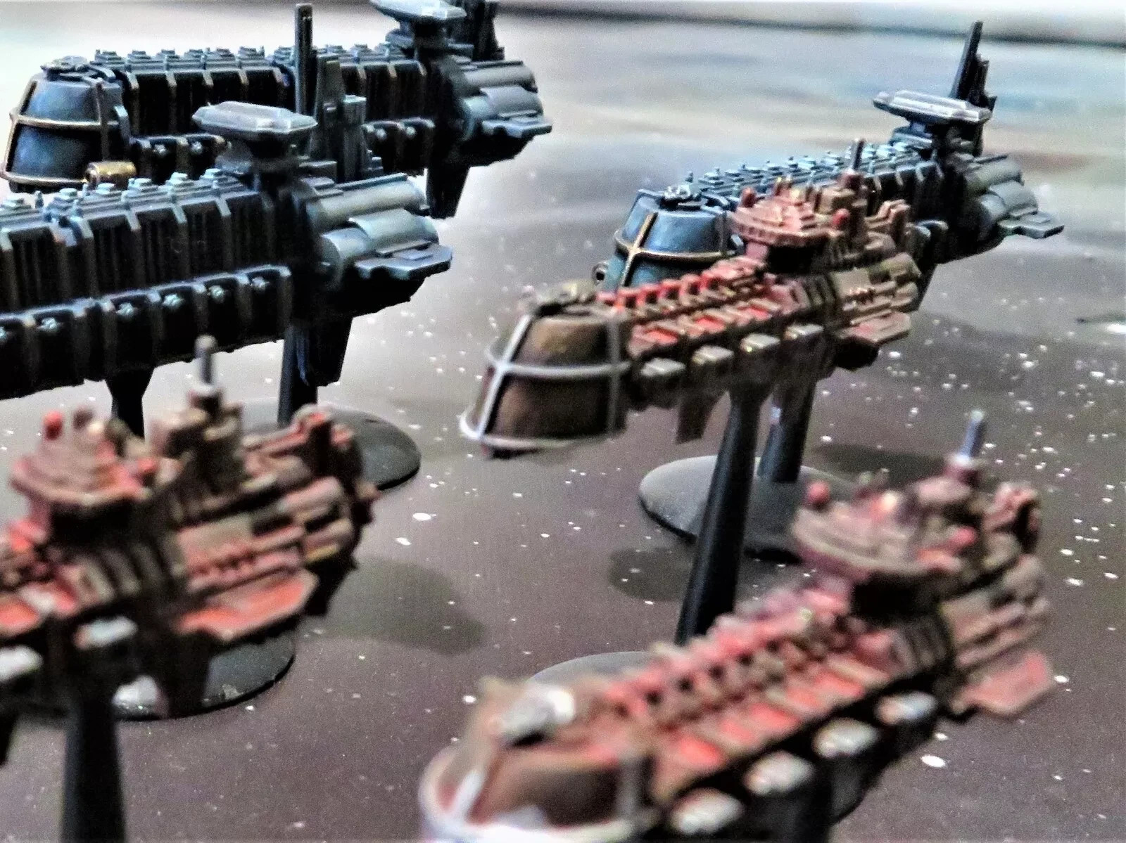 System ships (9 piece set) - Compatible with Battlefleet Gothic