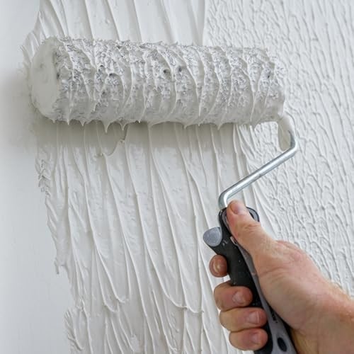 9" Drywall Compound Roller Set - Heavy Duty Texture Brush & 2 Roller Covers