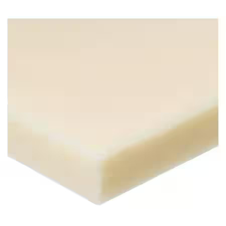 Zoro Select Bulk-Ps-Nyl-311 Off-White Nylon 6/6 Rectangle Stock 48" L X 3" W X,