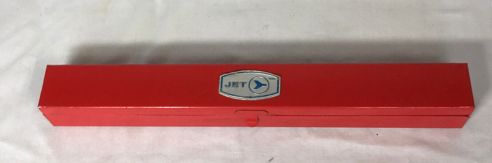 Jet Red Socket Holder Steel Hinged Case Secure 12 Socket Capacity Minimal Use