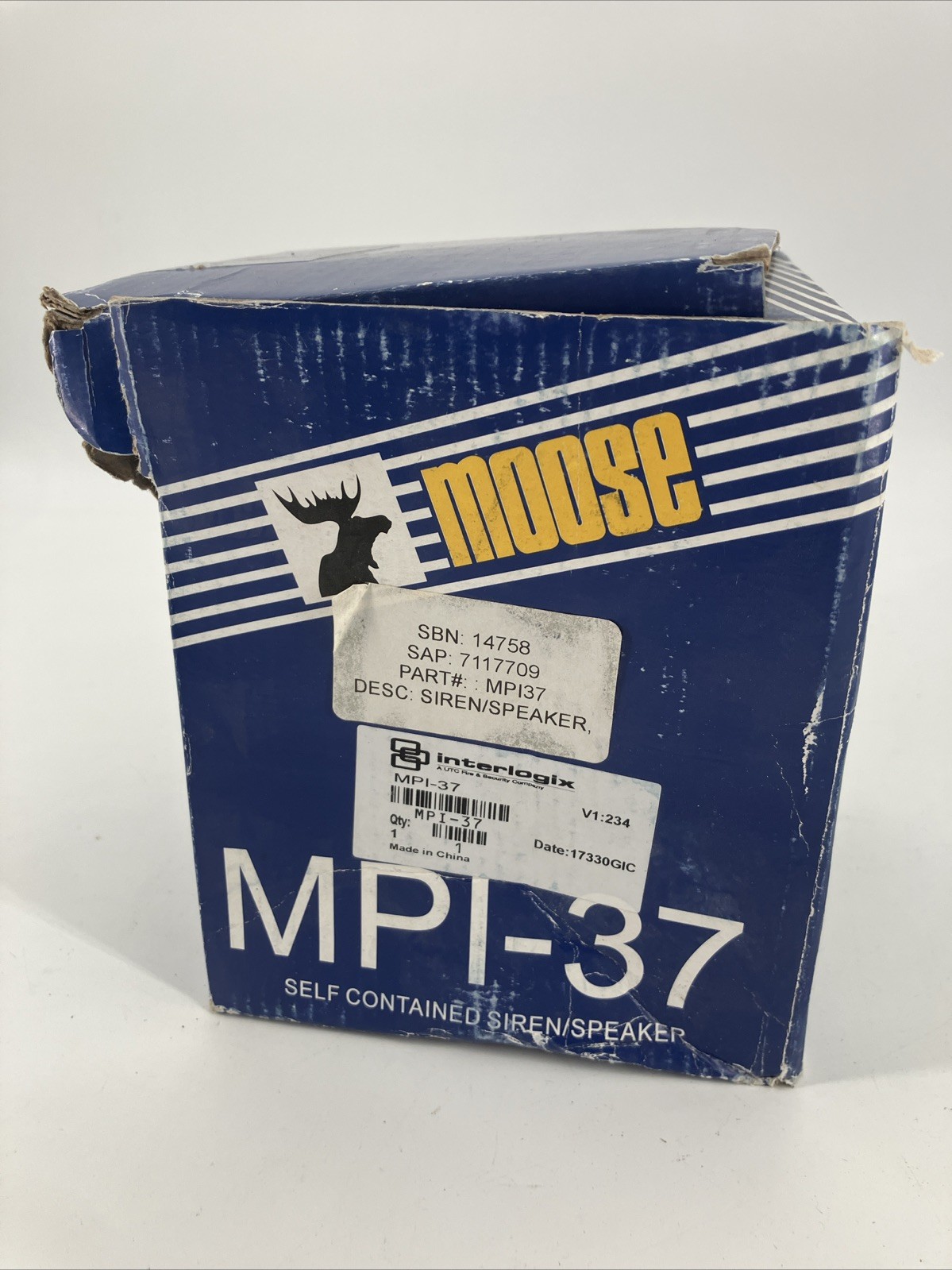 Moose Interlogix  MPI-37, Self Contained Siren Speaker 12V Ships Fast