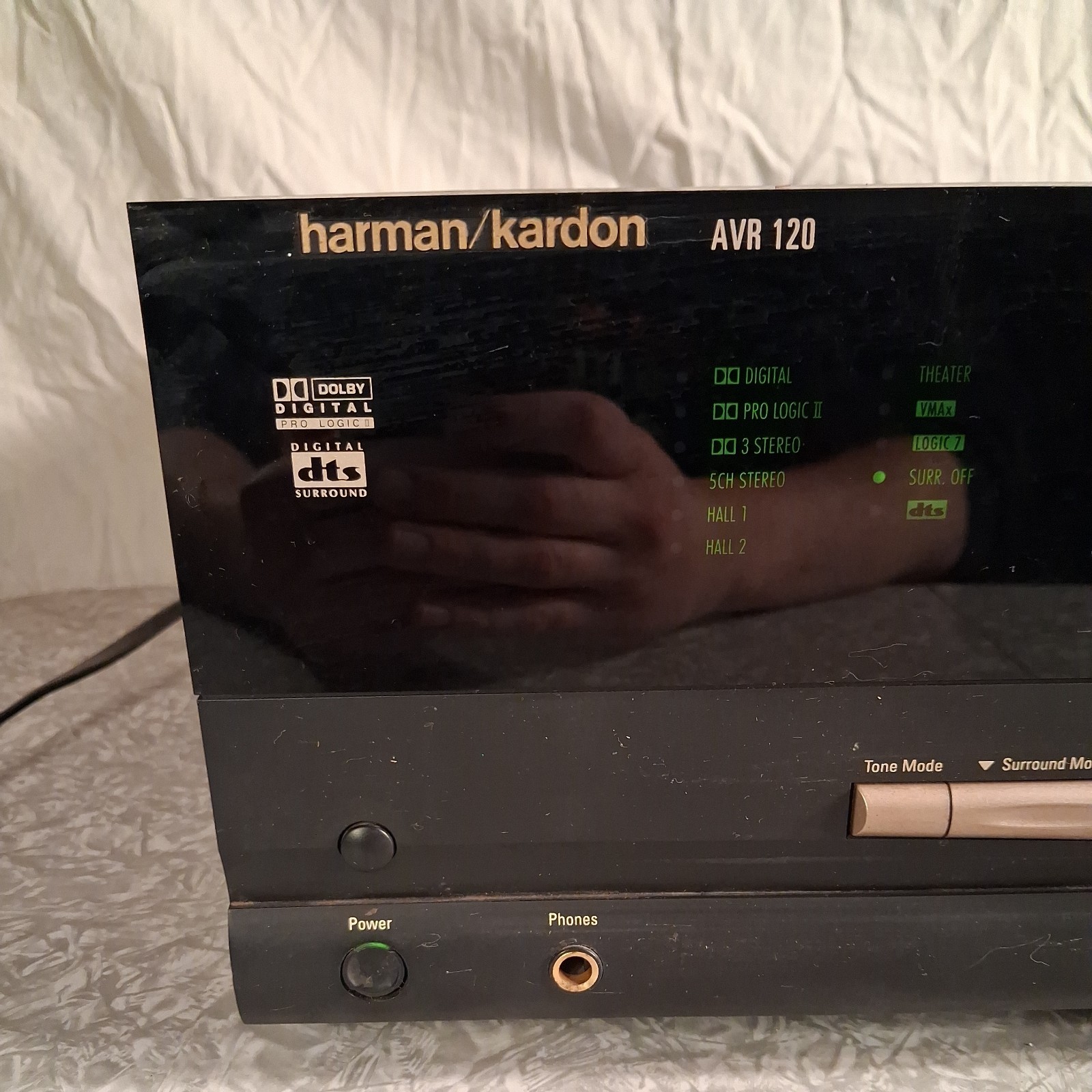 Harman Kardon AVR 120 AUDIO/VIDEO Receiver 200W - Untested As Is - Powers On