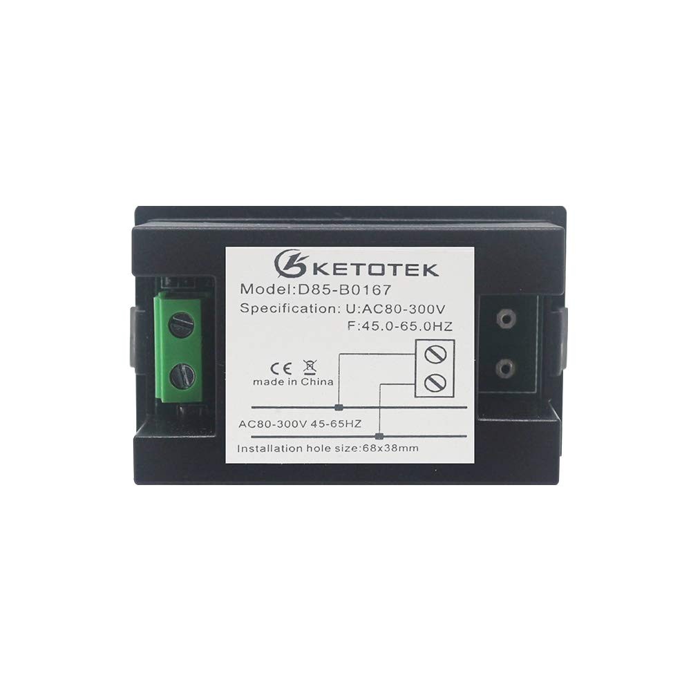Digital AC Voltmeter Panel-Mounted Instrument Frequency Counter