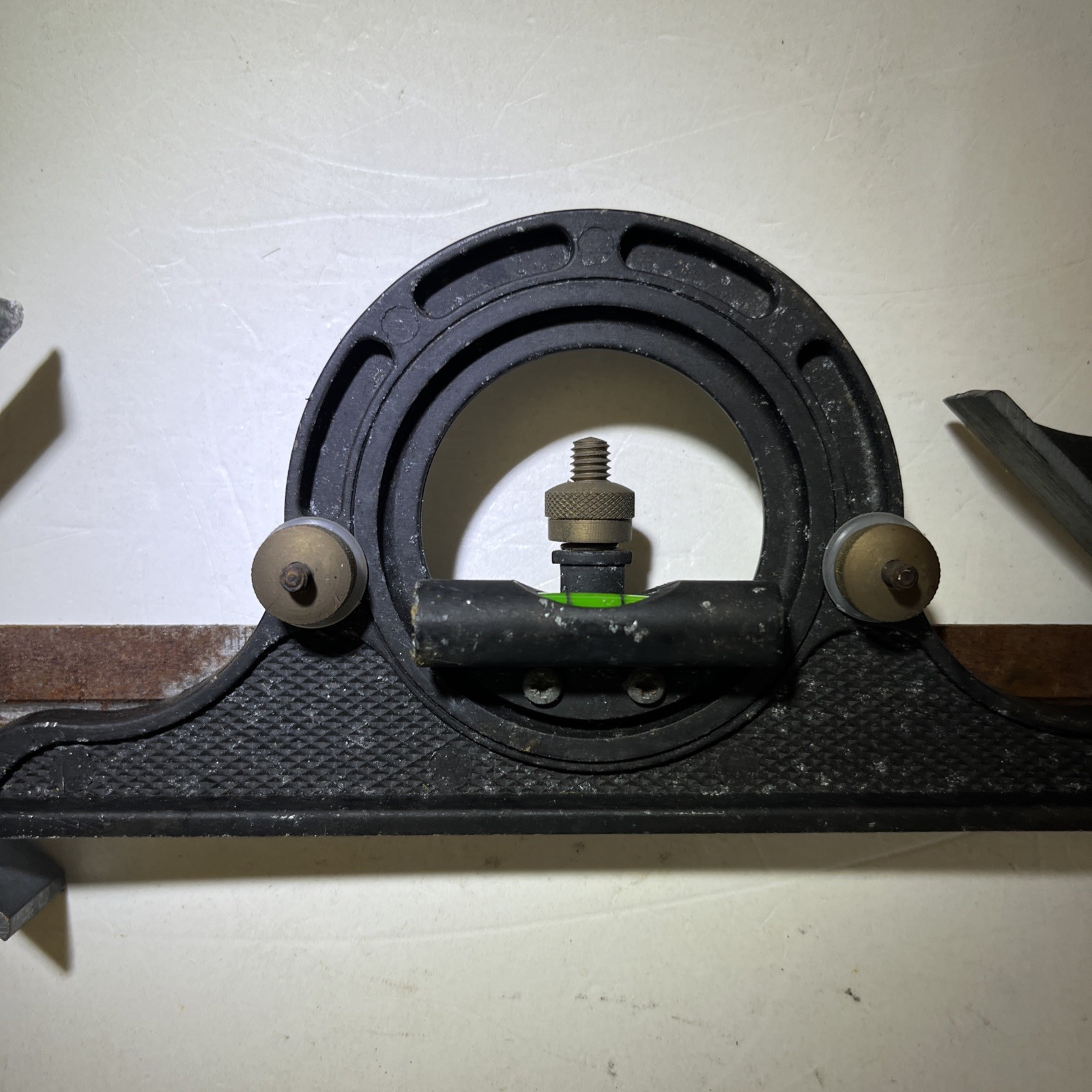 Vintage Adjustable Bevel Protractor Angle Finder Sliding Bevel W/Protractor Head