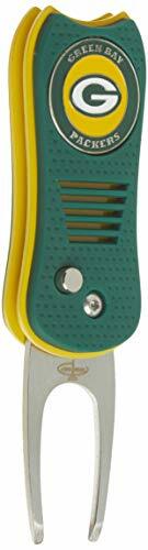 Green Bay Packers Switchblade Divot Tool with ball marker,  magnetically atta...