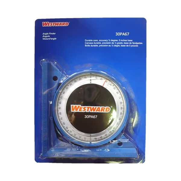Westward Angle Finder,90 deg.,5 in.,Blue 30PA67 Westward 30PA67 190735805350