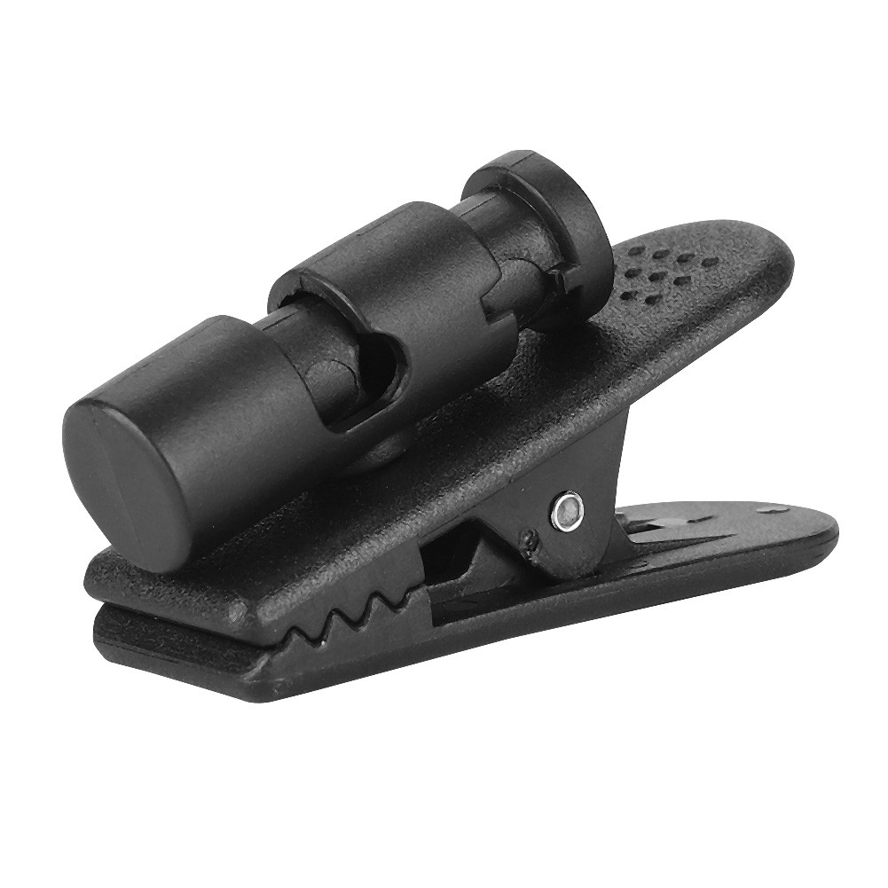 2PCS Black Earpiece Headphone Headset Earphone Earbud Large Clip Clamp