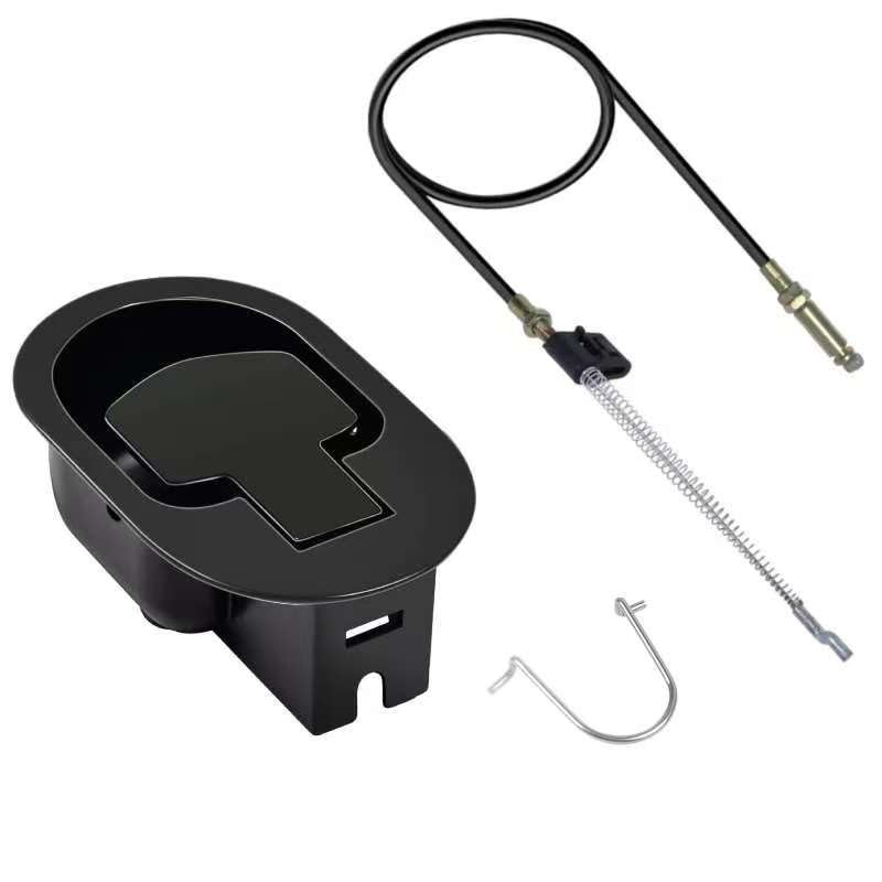 Universal Recliner Handle Replacement Parts Lever Cable Pull, Metal Black